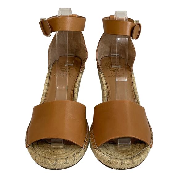 Vince Camuto Women's Leera Espadrilles Wedges Ankle Strap Sandals size 7.5 Tan - Picture 7 of 15